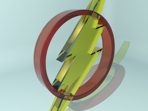 flash logo 3d model - Flash Logo... by christiano247
